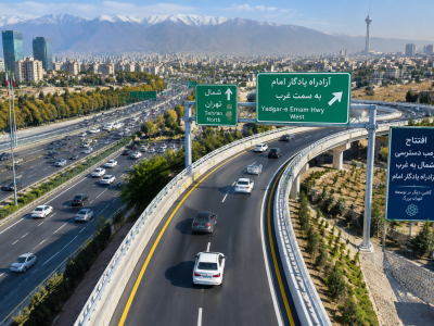 بازگشایی مسیر دسترسی شمال به غرب بزرگراه یادگار امام (ره) پس از ۱۴ سال؛ گامی نو در تسهیل ترافیک پایتخت