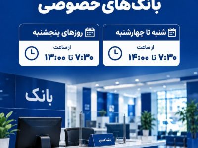 ساعات جدید کاری بانک‌های خصوصی اعلام شد؛ جزئیات تغییر زمان فعالیت شعب سراسر کشور